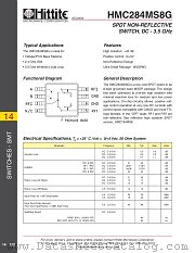 HMC284MS8G datasheet pdf Hittite Microwave Corporation
