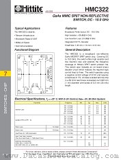 HMC322 datasheet pdf Hittite Microwave Corporation