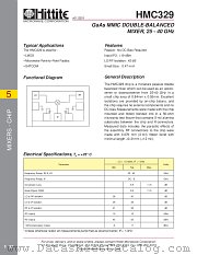 HMC329 datasheet pdf Hittite Microwave Corporation