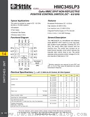 HMC345LP3 datasheet pdf Hittite Microwave Corporation