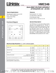 HMC346 datasheet pdf Hittite Microwave Corporation