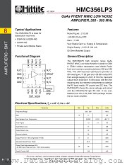 HMC356LP3 datasheet pdf Hittite Microwave Corporation