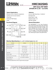 HMC362S8G datasheet pdf Hittite Microwave Corporation