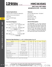 HMC363S8G datasheet pdf Hittite Microwave Corporation