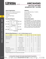 HMC364S8G datasheet pdf Hittite Microwave Corporation