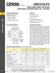 HMC373LP3 datasheet pdf Hittite Microwave Corporation