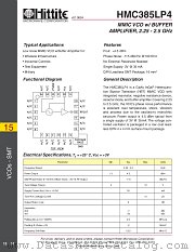 HMC385LP4 datasheet pdf Hittite Microwave Corporation