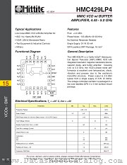 HMC429LP4 datasheet pdf Hittite Microwave Corporation