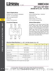 HMC434 datasheet pdf Hittite Microwave Corporation