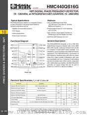 HMC440QS16G datasheet pdf Hittite Microwave Corporation