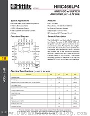 HMC466LP4 datasheet pdf Hittite Microwave Corporation