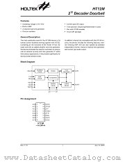 HT12M datasheet pdf Holtek Semiconductor