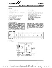 HT1625 datasheet pdf Holtek Semiconductor