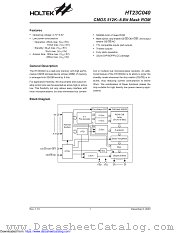HT23C040 datasheet pdf Holtek Semiconductor
