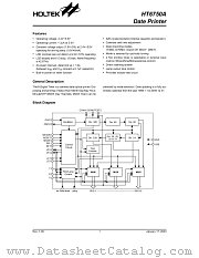 HT6750A datasheet pdf Holtek Semiconductor