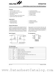 HT82V735 datasheet pdf Holtek Semiconductor