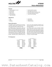 HT8950A datasheet pdf Holtek Semiconductor