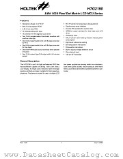 HTG2190 datasheet pdf Holtek Semiconductor