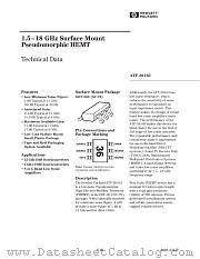ATF-36163-TR1 datasheet pdf Agilent (Hewlett-Packard)