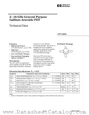 ATF26884 datasheet pdf Agilent (Hewlett-Packard)