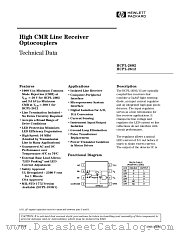 HCPL-2602 datasheet pdf Agilent (Hewlett-Packard)