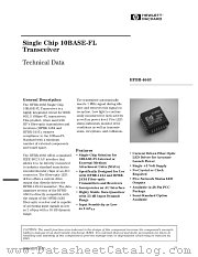 HFBR-4663 datasheet pdf Agilent (Hewlett-Packard)