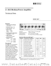 HMMC-5027 datasheet pdf Agilent (Hewlett-Packard)