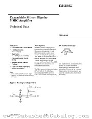 MSA-0186-TR1 datasheet pdf Agilent (Hewlett-Packard)