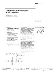 MSA-2111 datasheet pdf Agilent (Hewlett-Packard)