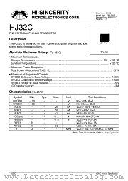 HJ32C datasheet pdf Hi-Sincerity Microelectronics