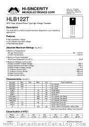 HLB122T datasheet pdf Hi-Sincerity Microelectronics