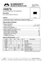 HM879 datasheet pdf Hi-Sincerity Microelectronics