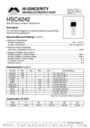 HSC4242 datasheet pdf Hi-Sincerity Microelectronics