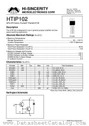 HTIP102 datasheet pdf Hi-Sincerity Microelectronics