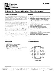 ICS1567-742 datasheet pdf Integrated Circuit Systems