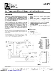 ICS1572M-101 datasheet pdf Integrated Circuit Systems
