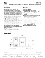 ICS342MLF datasheet pdf Integrated Circuit Systems