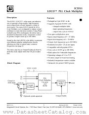 ICS511MIT datasheet pdf Integrated Circuit Systems