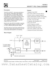 ICS514MT datasheet pdf Integrated Circuit Systems