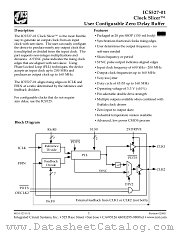 ICS527-01 datasheet pdf Integrated Circuit Systems