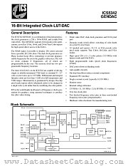 ICS5342 datasheet pdf Integrated Circuit Systems