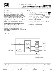 ICS548-03 datasheet pdf Integrated Circuit Systems
