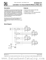 ICS554-01 datasheet pdf Integrated Circuit Systems