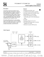 ICS604M datasheet pdf Integrated Circuit Systems