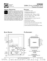 ICS8402 datasheet pdf Integrated Circuit Systems
