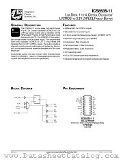ICS8535AG-11T datasheet pdf Integrated Circuit Systems