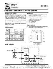 ICS9120M-53 datasheet pdf Integrated Circuit Systems