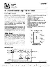 ICS9131 datasheet pdf Integrated Circuit Systems