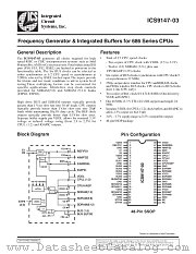 ICS9147F-03 datasheet pdf Integrated Circuit Systems