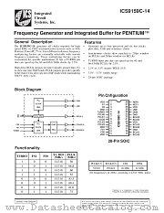 ICS9159CM-14 datasheet pdf Integrated Circuit Systems